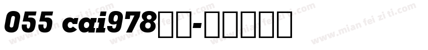 055 cai978字体字体转换